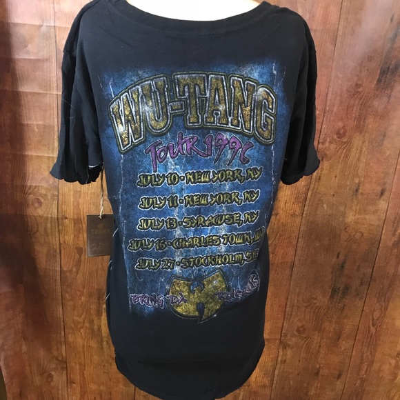 NWT Trunk LTD Wu-Tang Choker Tee Dress Deep V - Picture 2 of 2